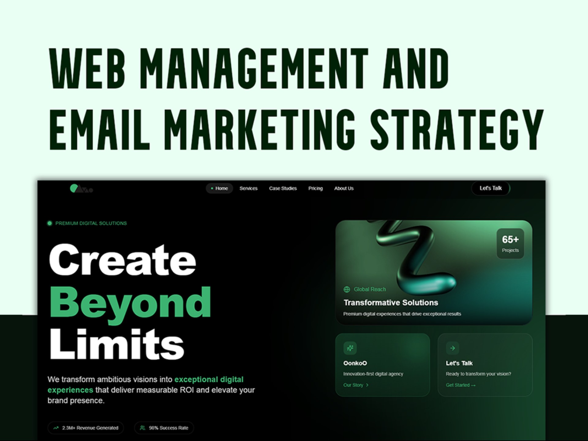 Email Marketing Strategy and Web Management